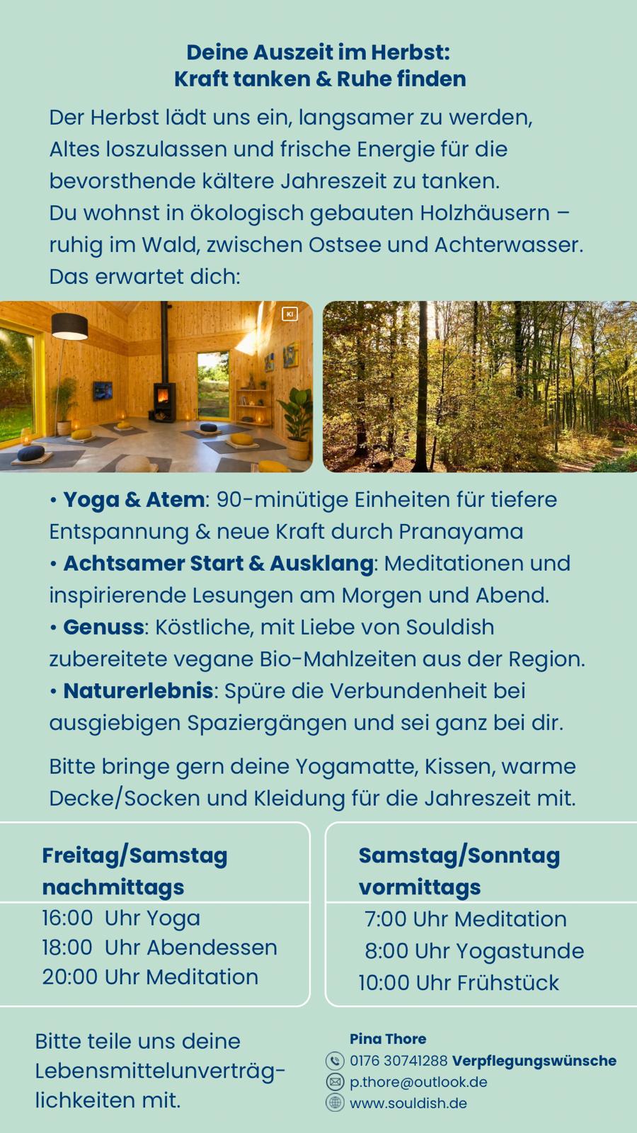 Yoga Retreat Flyer Seite 2